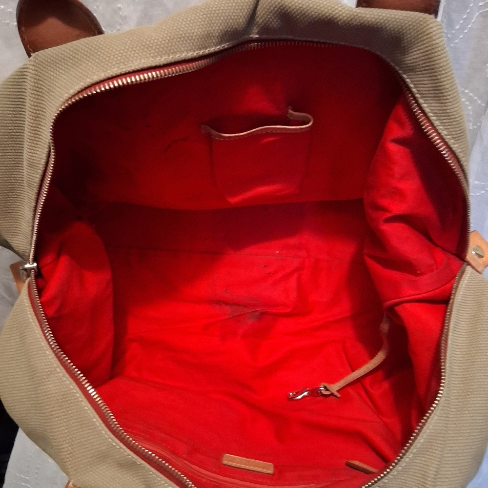 Dooney and Bourke Set Of 2 Green Travel Weekender Duffel Bags - Picture 7 of 9